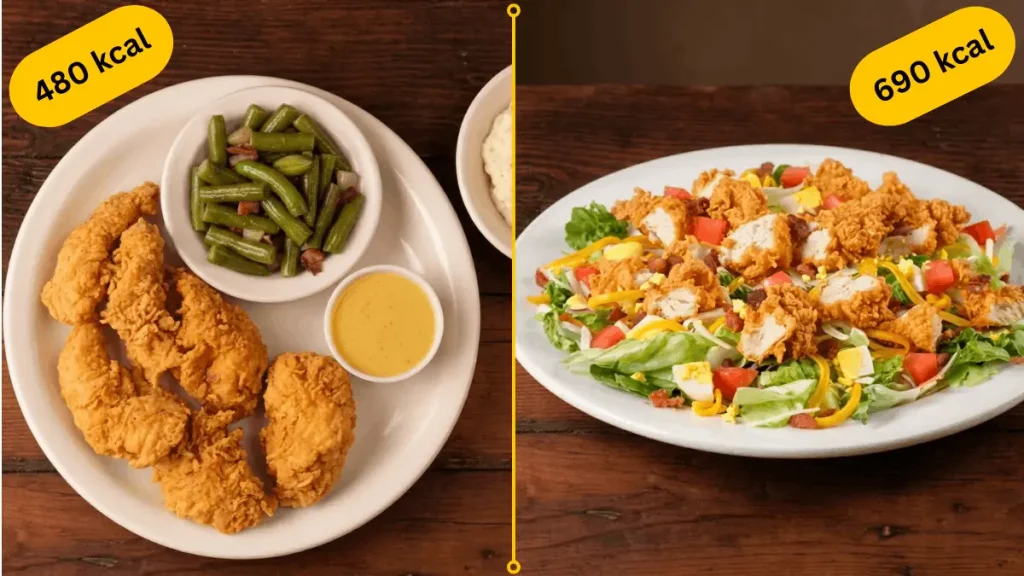 Texas Roadhouse Chicken Critters & Salad Nutrition